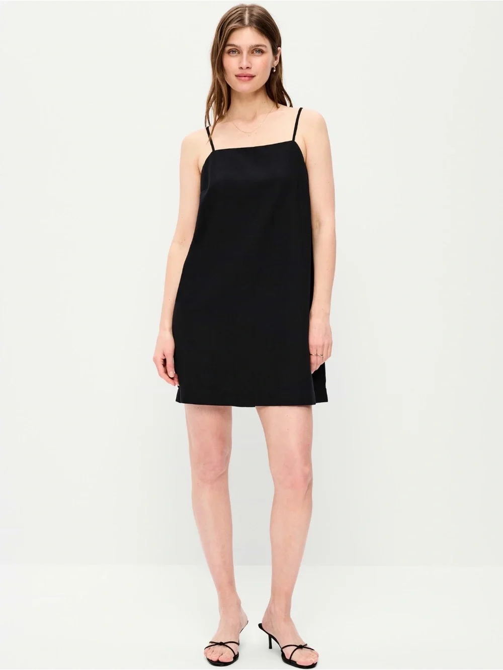 Old Navy Linen Blend Tie Strap Mini Dress